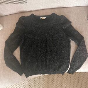 Sparkle Puffed Sleeve Sweater